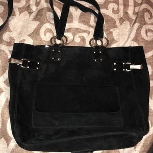 Kooba large leather suede bag